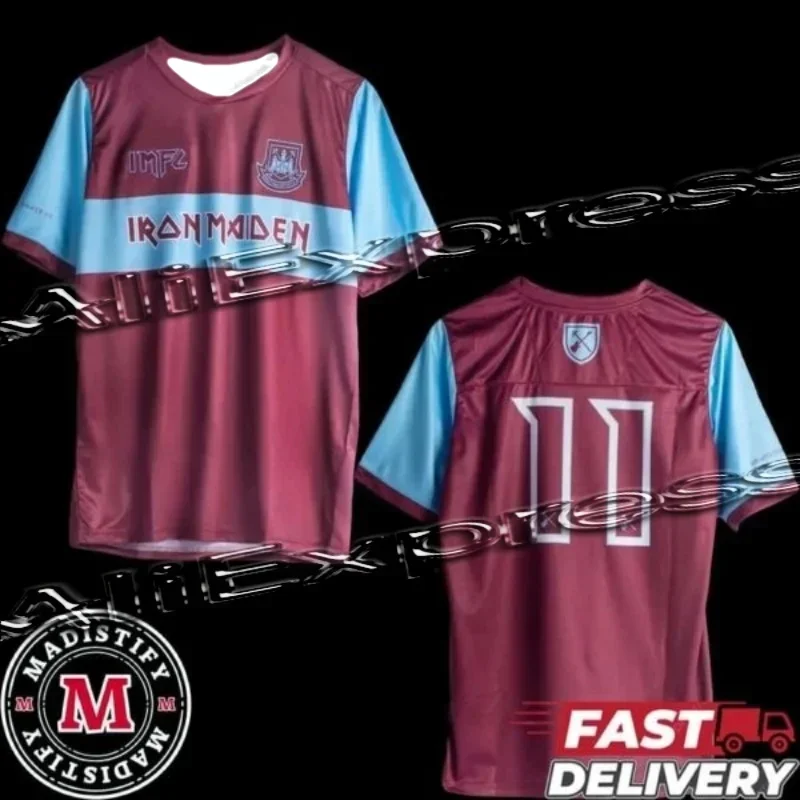 

2526 Hot Selling Football Shirt Series Fashion Printed T-shirt Training Clothes Daily Street Adult Men's and Women's T-shirt Top