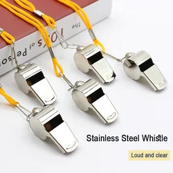 Metal Whistle Referee Sport Rugby Stainless Steel Whistles Soccer Football Basketball Party Training School Cheerleading Tools