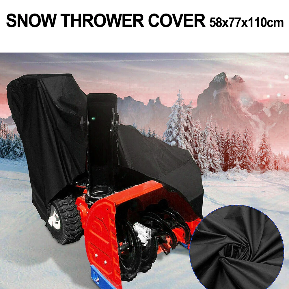 

Outdoor Snow Blower Cover, Waterproof 210D Oxford, Heavy-duty, UV-resistant, Dustproof, Fits Two-stage Machines, Black