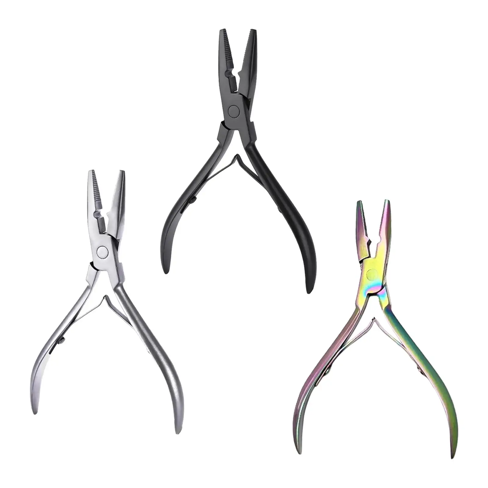 

Hair Extension Pliers Hair Extension Tool Portable Professional Point Tip Clamp Tool Micro Links Rings Beads Tool for Salons