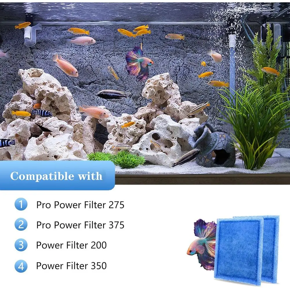 Aquarium Filter Cartridge 32 Pack Rite-Size C Filter Replacement Cartridges Compatible with PRO Power Filters 275/375 /Power Fil