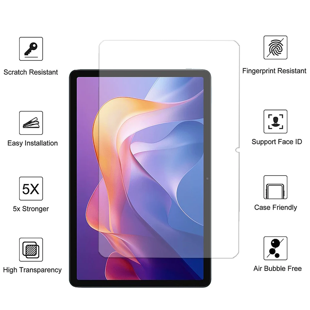 ฟิล์มกระจกกันรอยแบบ Tempered 2 ชิ้น สำหรับ Xiaomi Redmi Pad 2 Pad2 2025 11 นิ้ว 11"  แบบใส HD