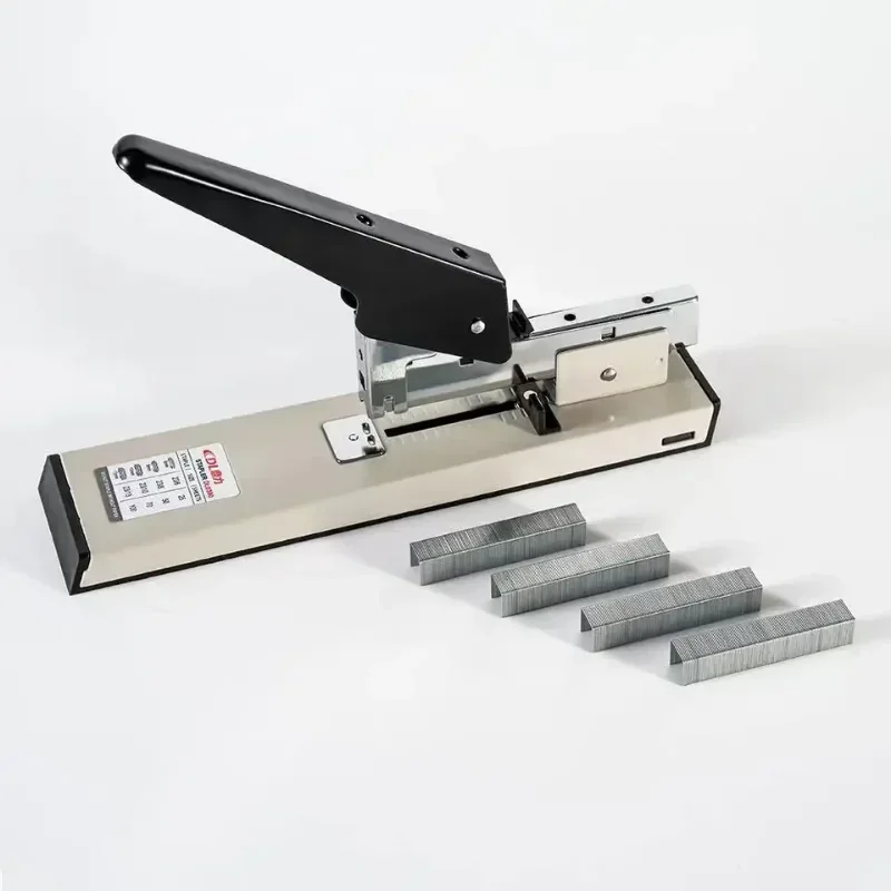 Heavy Duty Hand Operated Paper Binding Stapler with Large Capacity for Bookbinding and Stapling