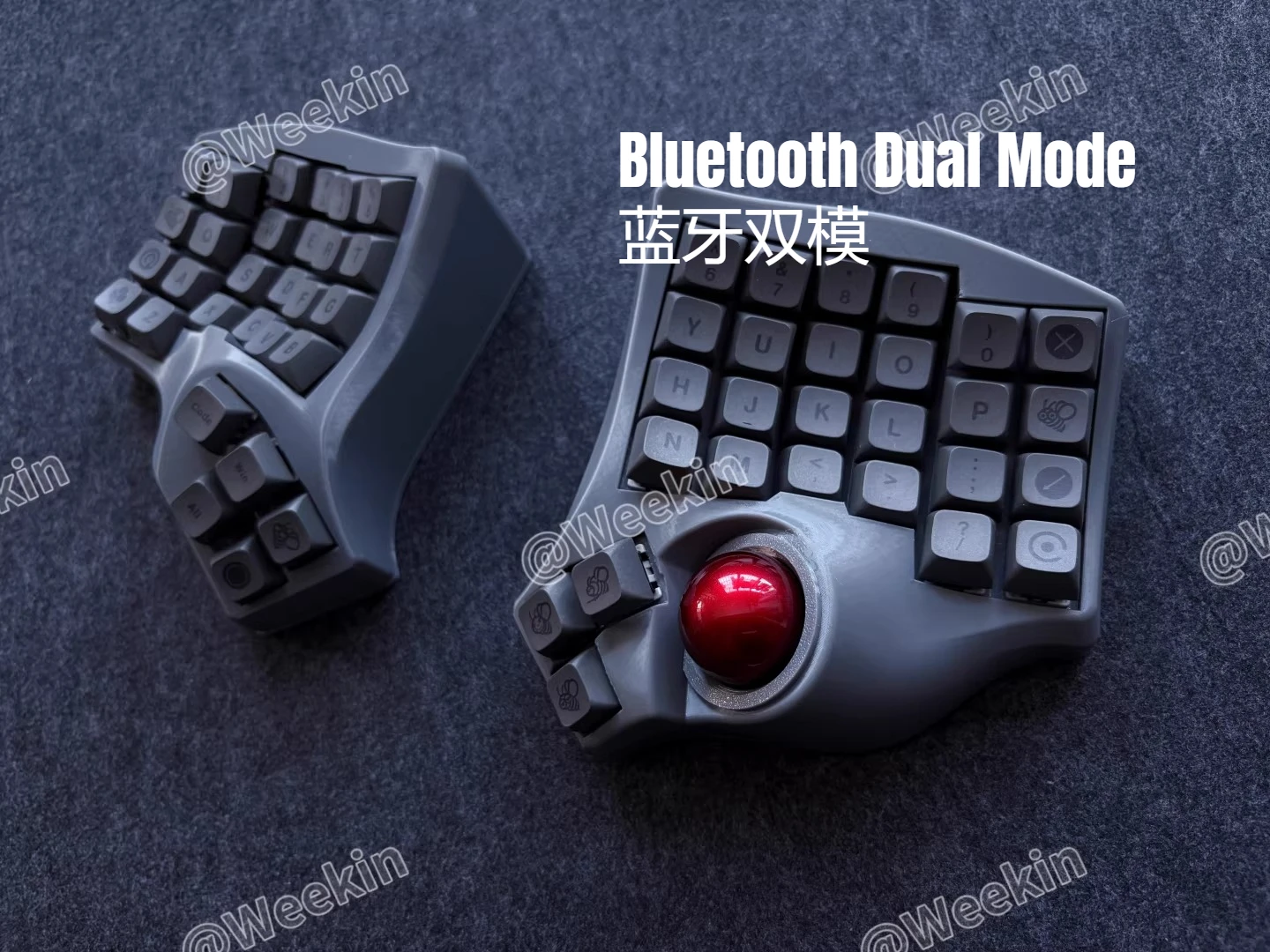 Charybdis MK2 Trackball Split Keyboard Customized Ergonomic Hot