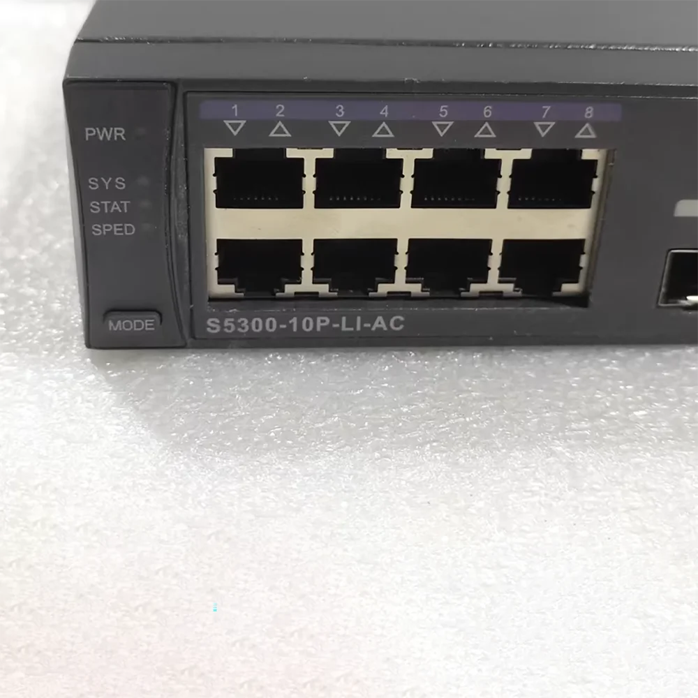 S5300-10P-LI-AC 8-port Gigabit 2-port SFP Optical Port Network Desktop Switch 100% Tested Fast Ship Perfect Work