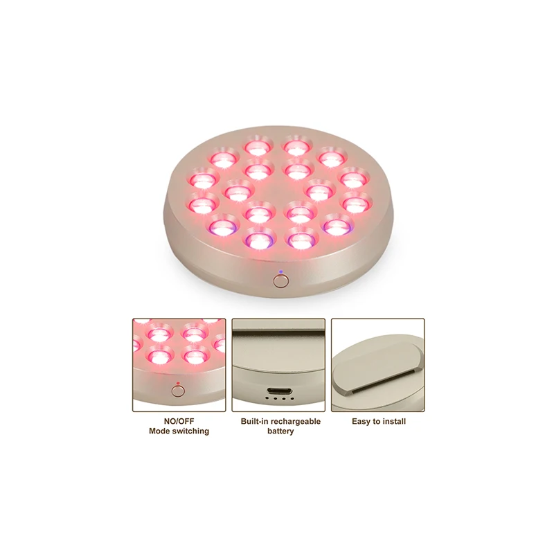 Private Label Kinreen Photon 660nm 850nm Tdp Celluma Face And Neck Infrar Red Light Lamp Therapi Led Bodi Infra Treatment Pods