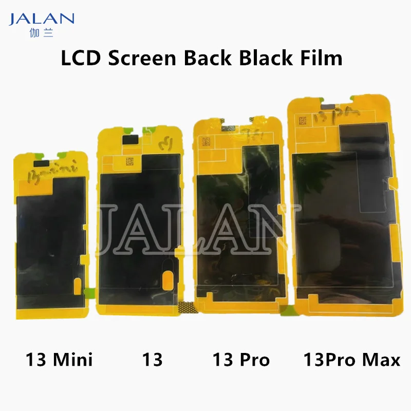 10PCS Back Film Heat Insulation Sticker for IPhone X-13 Pro Max LCD Screen Display Radiating Dissipation Black Film Parts