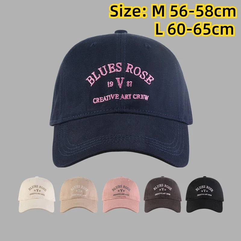 

XXL OverSize Baseball Caps Letters Big Head Soft Cotton Extra Large Size Women's Low Profile Golf Hats Big Size Caps For Men