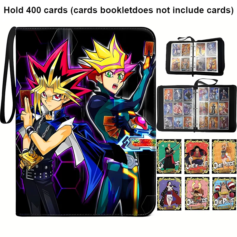 400/900 PCS Yu Gi Oh Card Album Map Letter Folder Binder Notebook Game Collection Gift Toy White Dragon Dark Archmage Muto Games