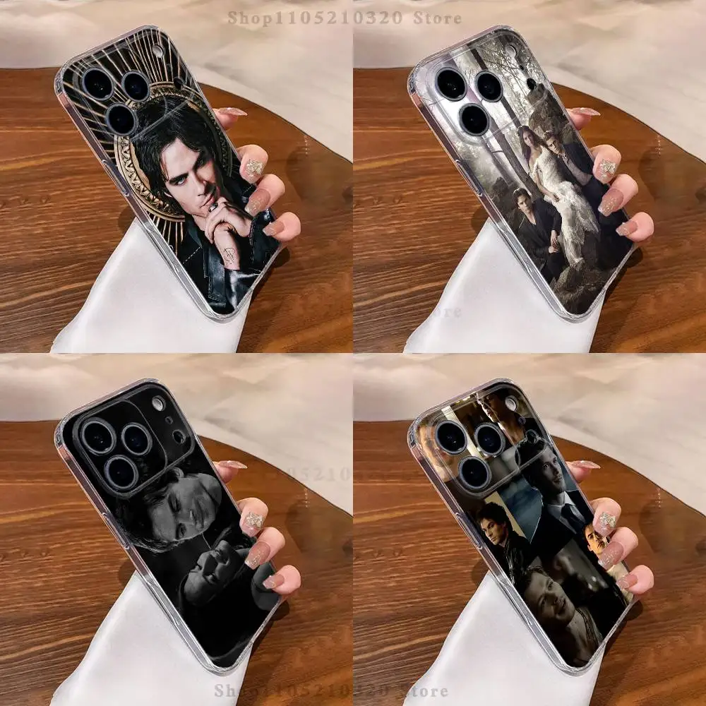 Vampire TV D-Diaries Phone Case For iPhone 17,16,11,15,13,14,12,Air,Mini,Plus,Pro,Max,Plus,E Clear Soft Shell