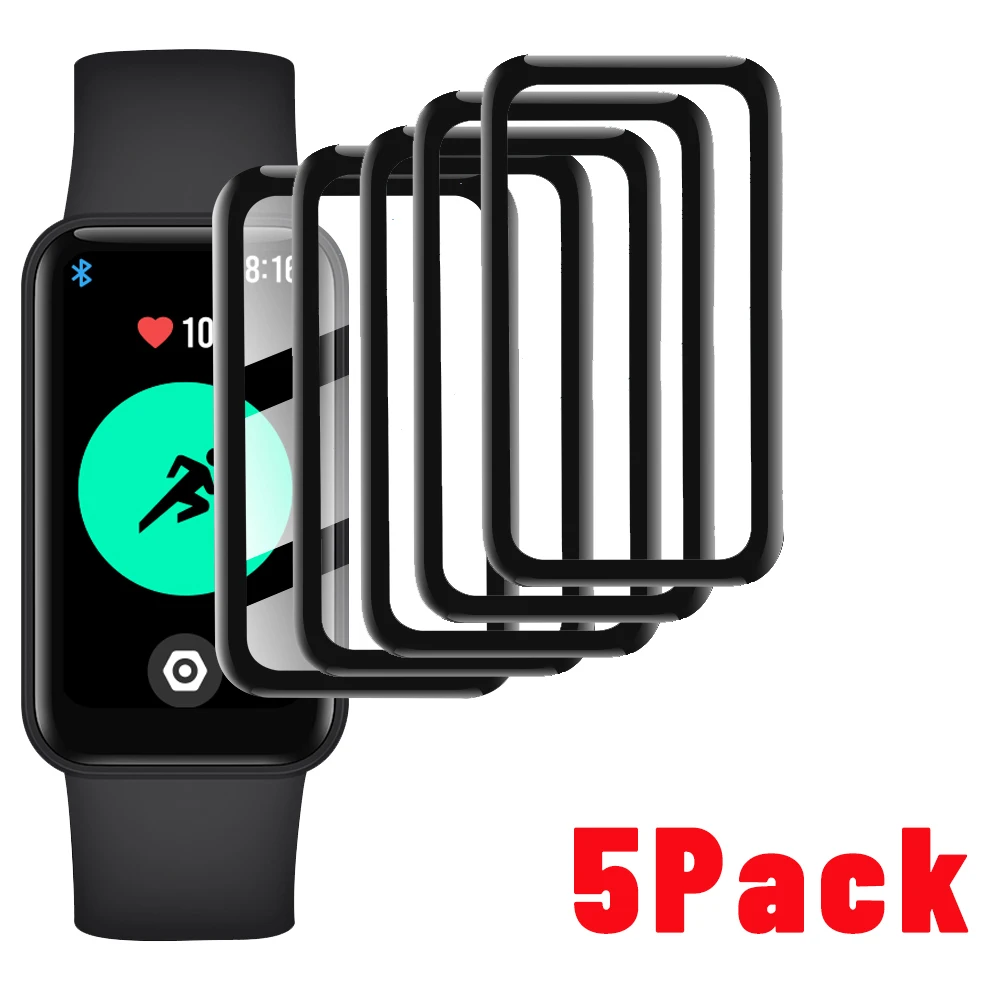 

1-5 шт., закругленный экран 9D для Xiaomi Redmi Smart Band Pro