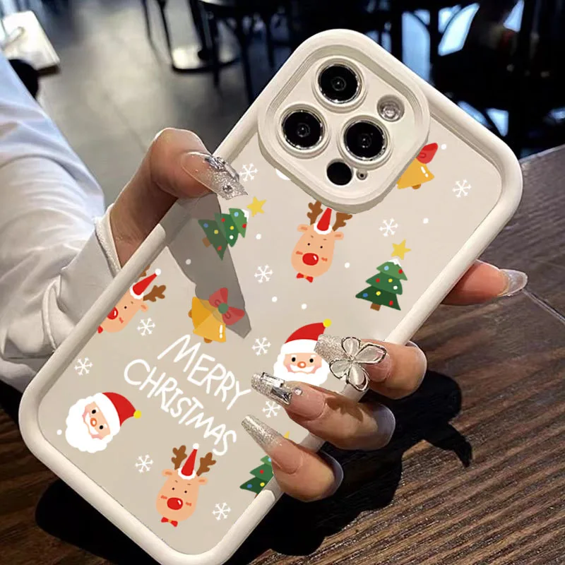 

Christmas Tree and Santa Claus Print Phone Case For Xiaomi Redmi Note 14 13 12 Pro Plus 5G 12S 11 10 Redmi 13 14C 13C 12C Cover