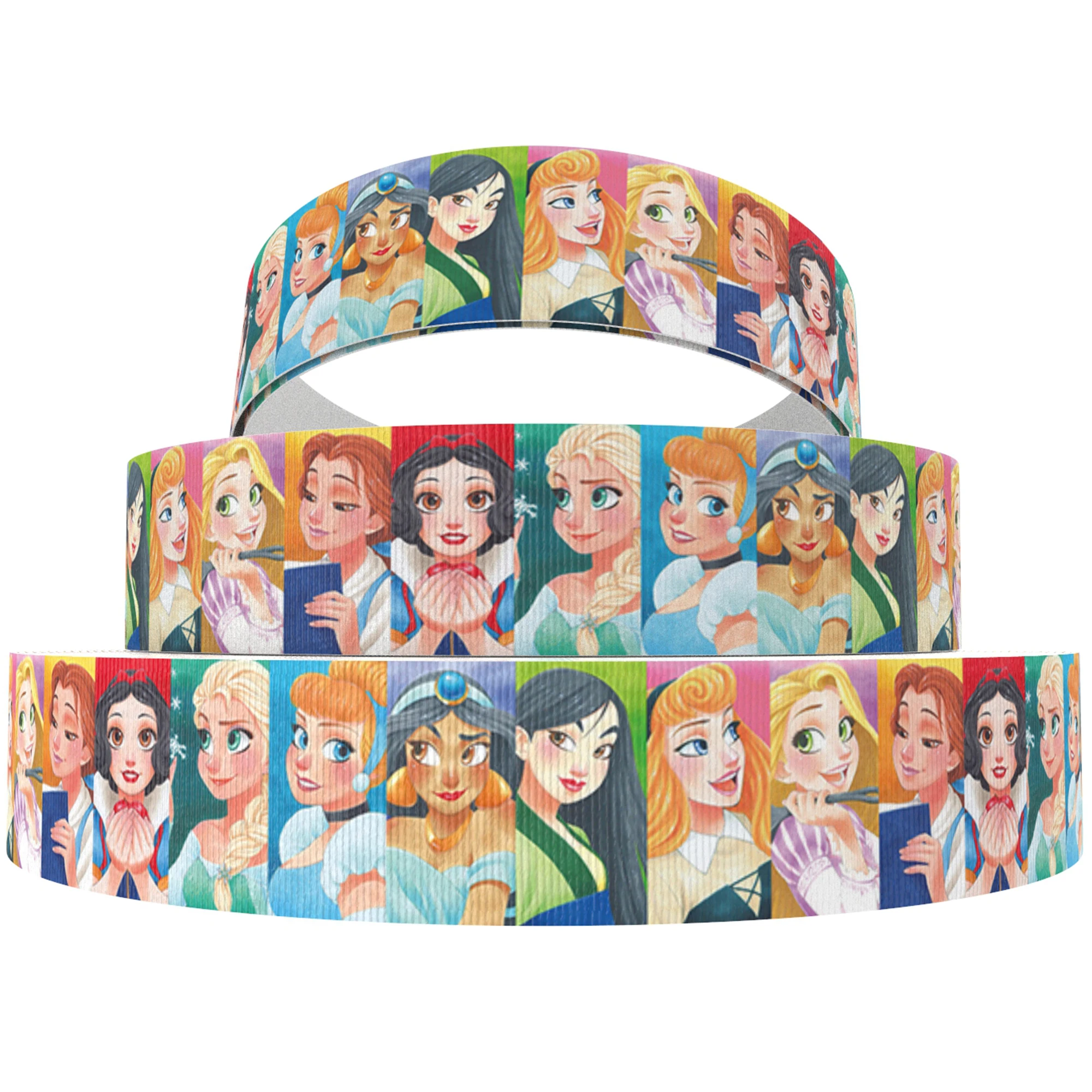 Disney 5 jardów wiele rozmiarów mrożone Elsa Anna drukowane ryps wstążka dla Hairbow DIY zapasy rzemieślnicze wstążki w stylu kreskówki