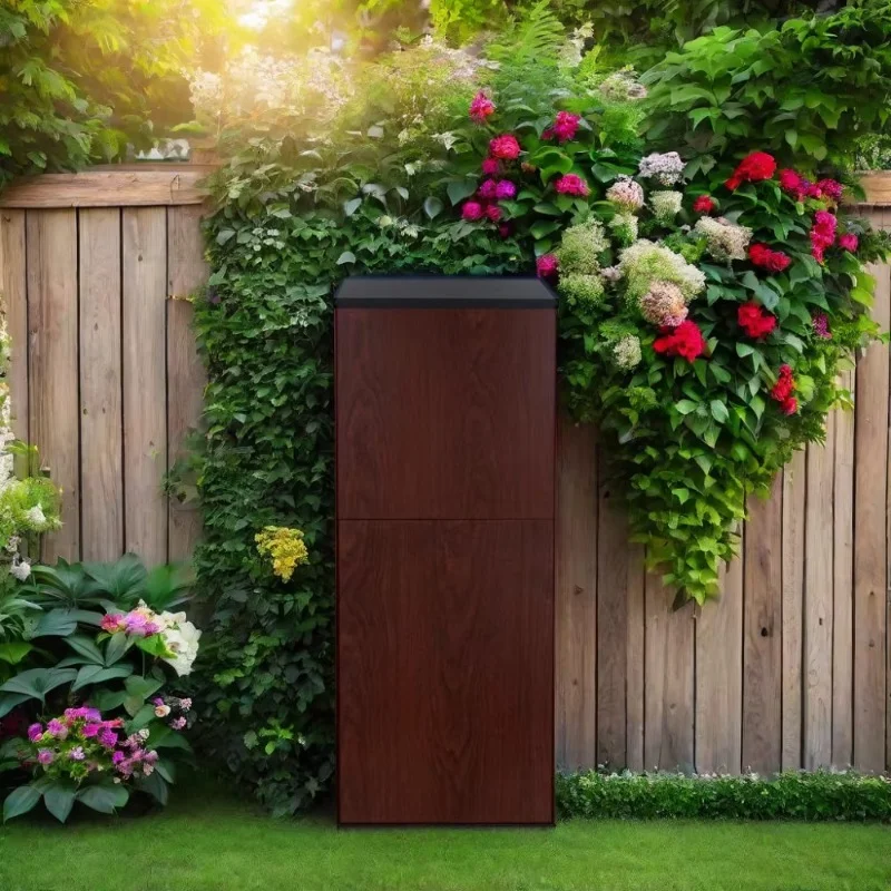 Modern wall-mounted outdoor parcel delivery box