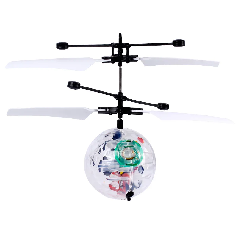 Mini Dron LED brillante colorido, bola de cristal ligera, cuadricóptero de inducción, avión, Dron, bola voladora, helicóptero, juguetes para niños