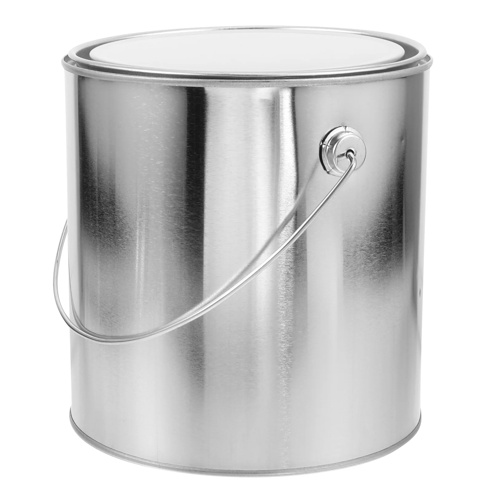 Sturdy Paint Bucket Empty Cans With Lid Handle Design Storage Containers Pails Thickened Iron Tin Packaging For Supplies Wall