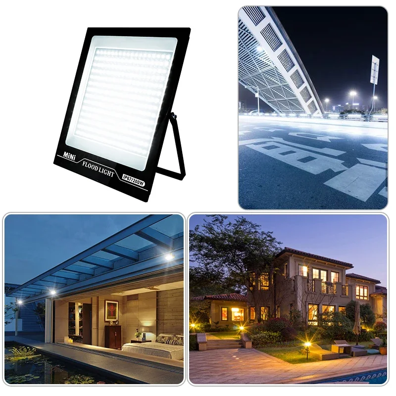 LED Flood Light 220V 10W 20W 30W 50W 100W 150W 200W IP67 Waterproof Outdoor FloodLights for Garage Street Garden Yard Lighting