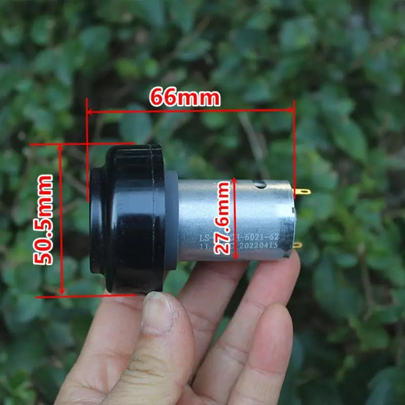 DC 7.4V-12V 72W 390 Micro Fan Motor Double Ball Bearing High Speed Power Turbine Fan DIY Vacuum Cleaner Cleaning Tool