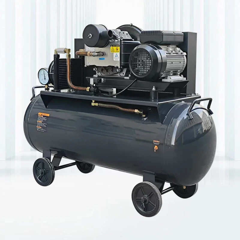 Yibang 2.2kw 3 Stationary Air Compressor 8bar 240L/min Oil-Free Scroll 150L Tank 220V 50HZ Low Noise Air Cooling Engine Motor
