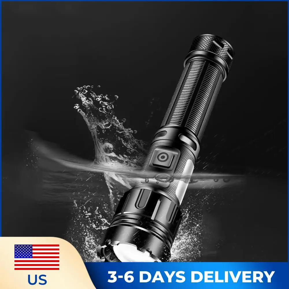 

Портативный фонарик XHP50, 800 лм, светодиодный фонарь COB, USB Type-C, перезаряжаемый, IPX4, водонепроницаемый, для походов и кемпинга