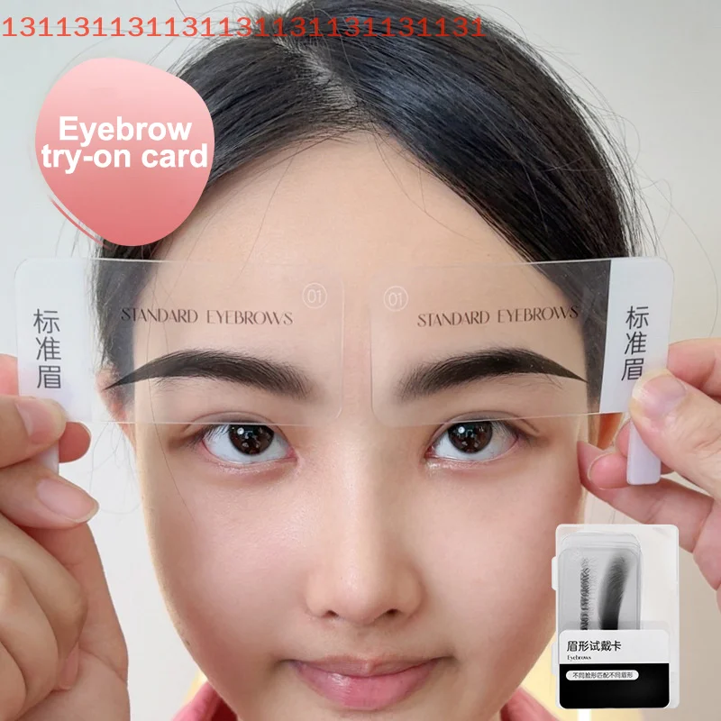 لعرض صالون أنماط الحواجب الشهيرة للنساء 6 أنماط بطاقة تجريبية للحواجب أداة احترافية للتطبيق المسبق