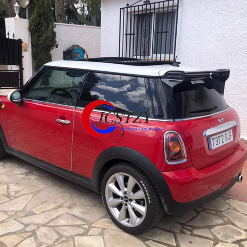 

Carbon Fiber Roof Spoiler Glossy Finish Rear WIng Lip Fibre Splitter Drift Kit For Mini Cooper R56 Ver.2.11/2.12