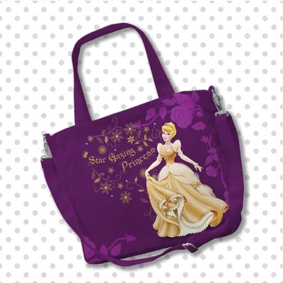 Disney Princess cenerentola Anime borse a tracolla personalizzate Cartoon Shopping Bag Casual Tote Storage Handbag Gift