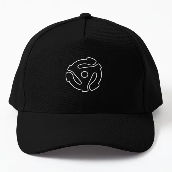 45 Single Vinyl Record Adapter In Black  Baseball Cap Hat Casquette Outdoor Boys Women Czapka Bonnet  Fish Black Sun Printed