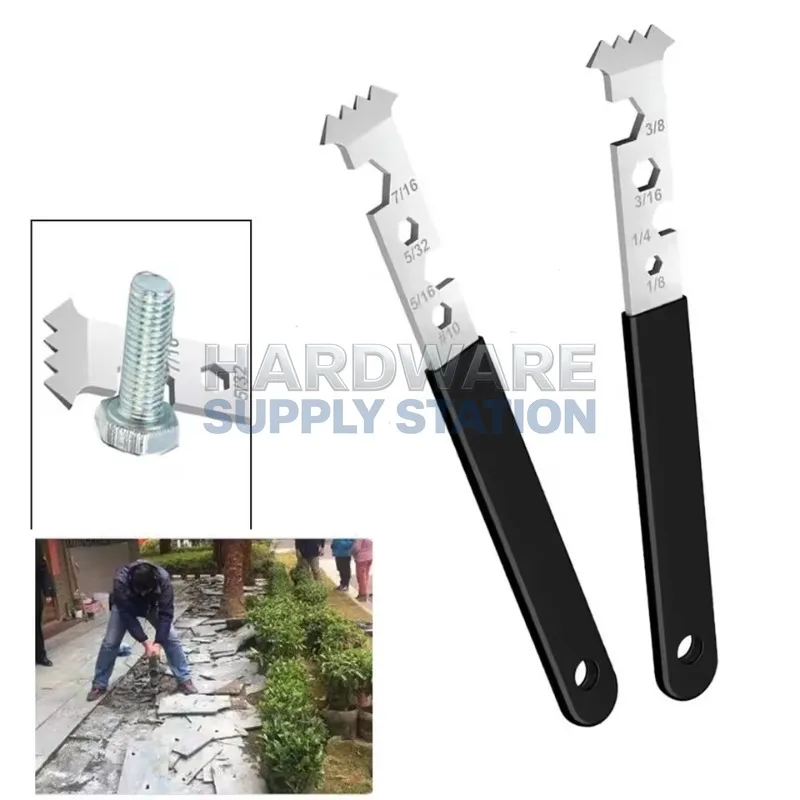 

Набор инструментов для ремонта кирпича: микрорезьбовой двойной крюк с защитой от скольжения, экономия усилий + шестигранный ключ, специально для замены тротуарной плитки