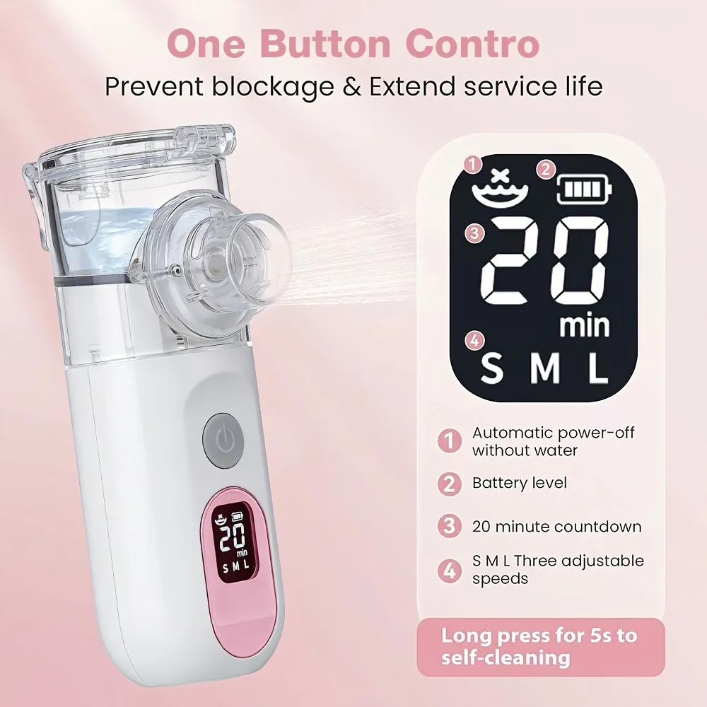 Handheld Mesh Nebulizer with LED Display