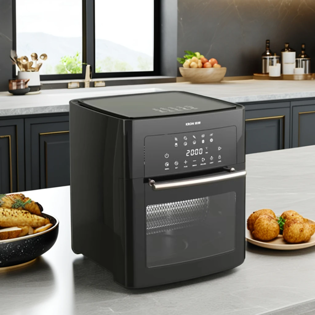 

10-в-1 здоровая безмасляная плита с антипригарным покрытием, фритюрница, духовка с цифровым сенсорным экраном, электрическая для домашнего использования