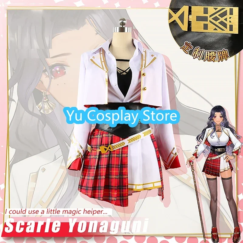 Scarle Yonaguni Cosplay Costumes Vtuber ILUNA Cosplay Dress Cute Party Suit Halloween Carnival Uniforms Custom Made