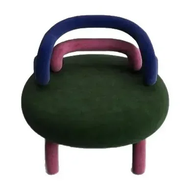 Creative Lounge Chair Special-shaped Elbow Backrest Arm Chair Lonely Armchair