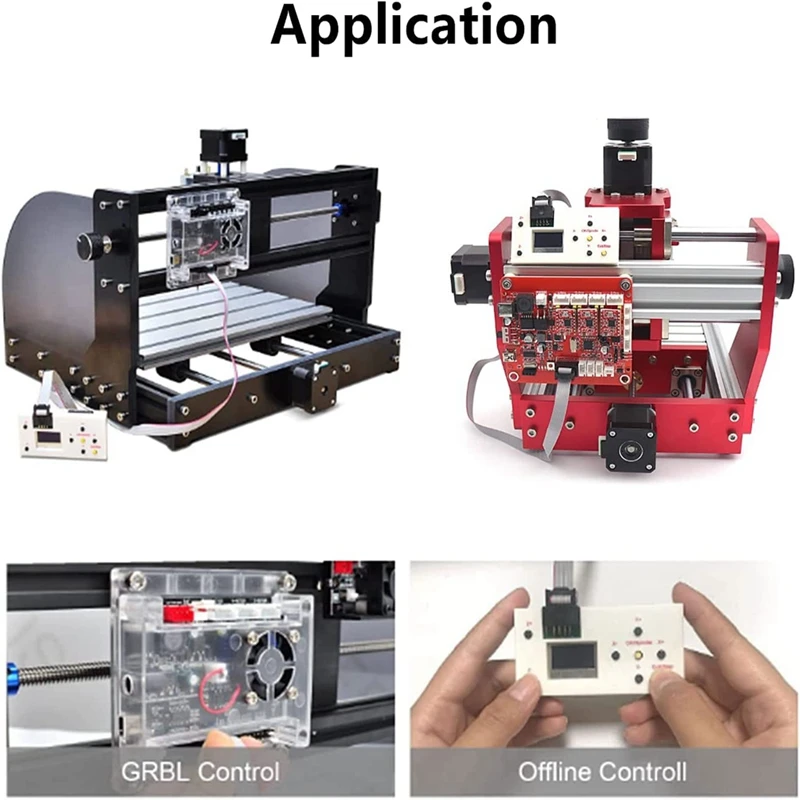 3 Axis GRBL 1.1F USB Control Board With CNC Offline Remote Hand Controller For 1610/2418/3018-PRO Engraving Machine