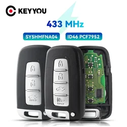 KEYYOU ID46 PCF7952 433MHz Keyless Go Car Remote Key For Hyundai Sonata 2011 2012 2013 2014 Kia Sportage Sorento SY5HMFNA04