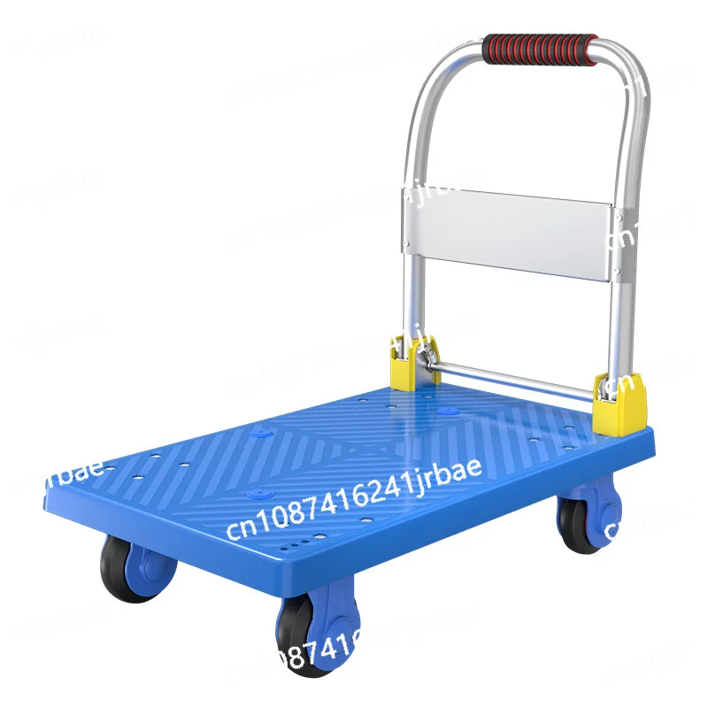 

Folding trolley four-wheel tool cart pulling truck
