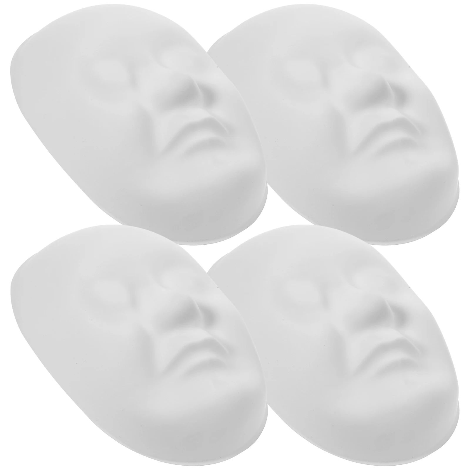 

4pcs Blank Peking Mask Paintable Fox Masquerade White PVC Chinese Adult Women Party Accessories cosplay theatrical