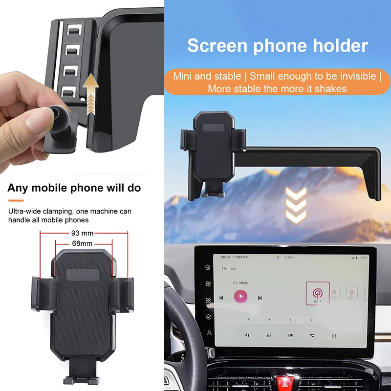 ل Haval H9 2026 اكسسوارات 2025 2024 حامل هاتف السيارة 360 ° حامل ملاحة شاشة GPS دوار يدعم الهاتف المحمول Magsafe #3