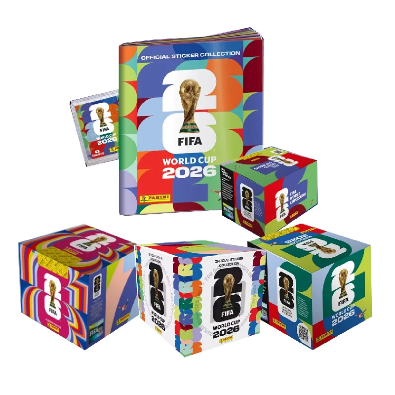 Genuine Panini FIFA 2026 World Cup Stickers Rare Football Star Collectible Cards Messi Ronaldo Haaland Fan Gift