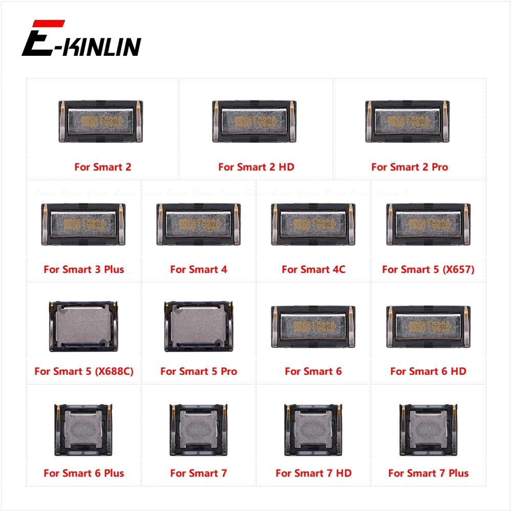 Top Ear Speaker Receiver Earpieces For infinix Smart 2 HD Pro 3 Plus 4 4C 5 6 7 Replacement Parts Flex Cable