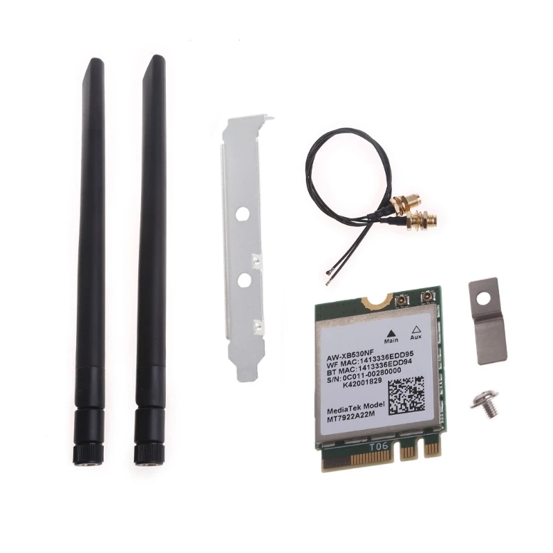 RZ616 MT7922A22M 5374M WIFI 6E Bluetoothcompatible 5.2 Wireless Module NetworkCard WLAN for Laptops