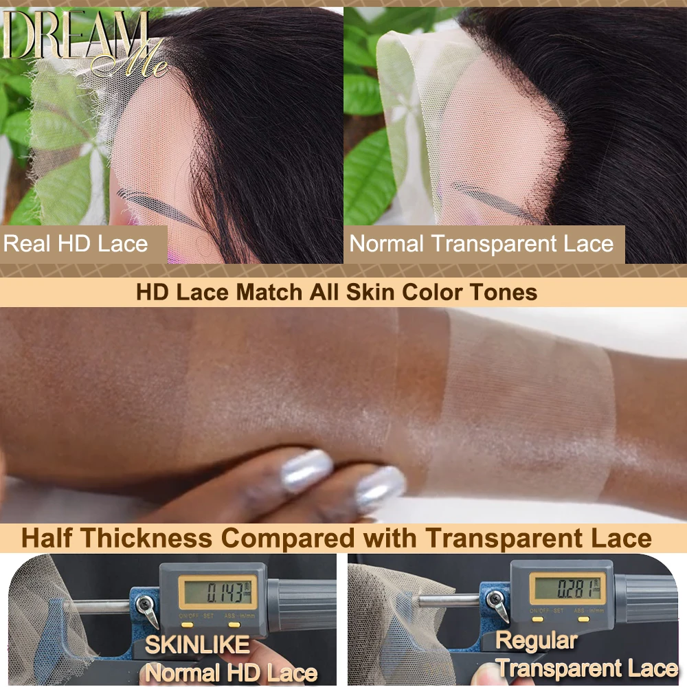 Real HD Lace Frontal 13x4/13X6 Ear To Ear Lace Frontal Only 4x4/5x5/6x6 Invisible HD Lace Closure Only Brazilian Remy Hair