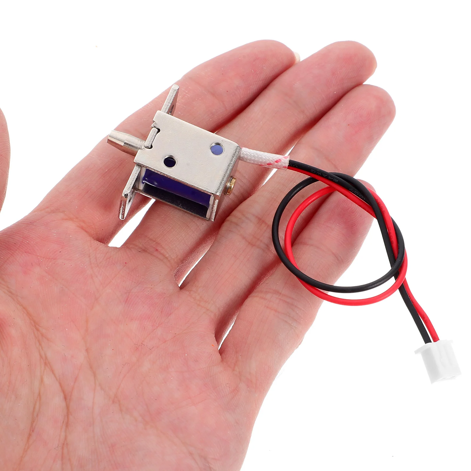 

Micro Electric Solenoid Lock 4.5Mm Travel Dc Magnetic Lock For Cabinet Drawer Tongue Down Push Pull Actuator Electromagnet Slim