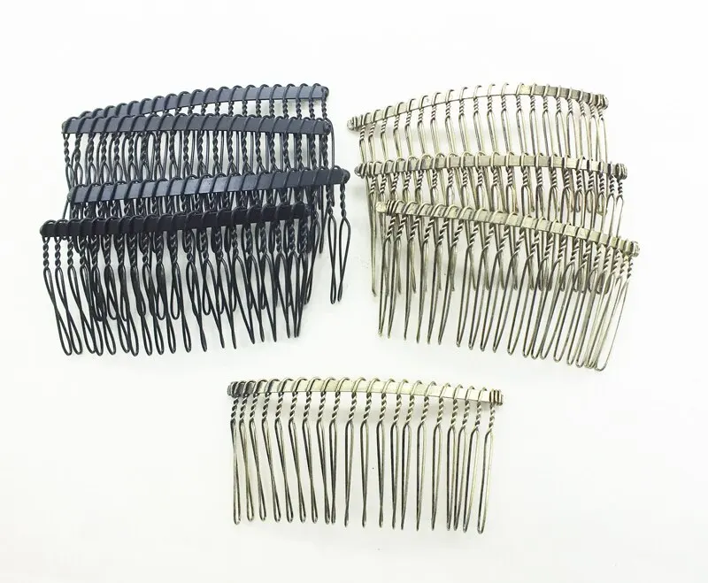 

3 days promotion! The price is very cheap 70*37mm 100pcs Metal Hair Combs DIY Jewelry Findings Accessories