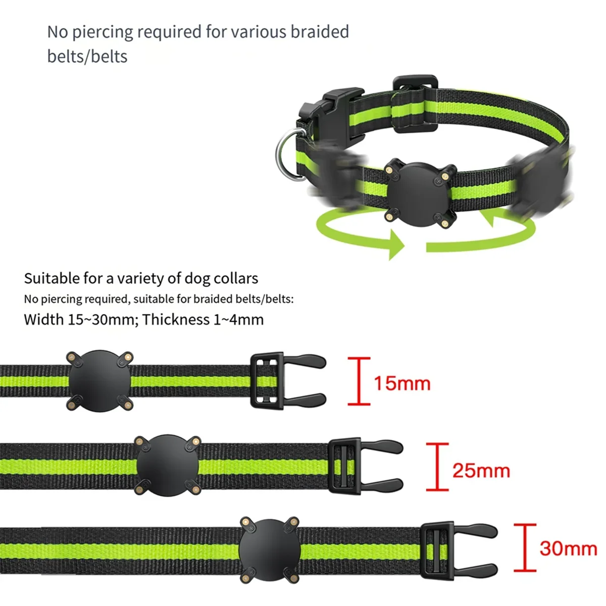 IP68 Waterproof Case for AirTag Anti-Lost GPS Tracker Durable Protective Shell Pet Supplies Portable Tracking Device Accessories