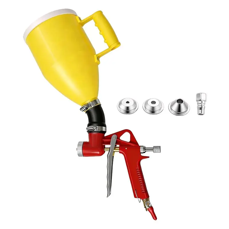 【THANKSGIVING DAY】Drywall Texture Sprayer With 3L Hopper& Elbow Adapter, Featuring 4Mm 6Mm 8Mm Nozzles, Ideal For Wall& Ceiling
