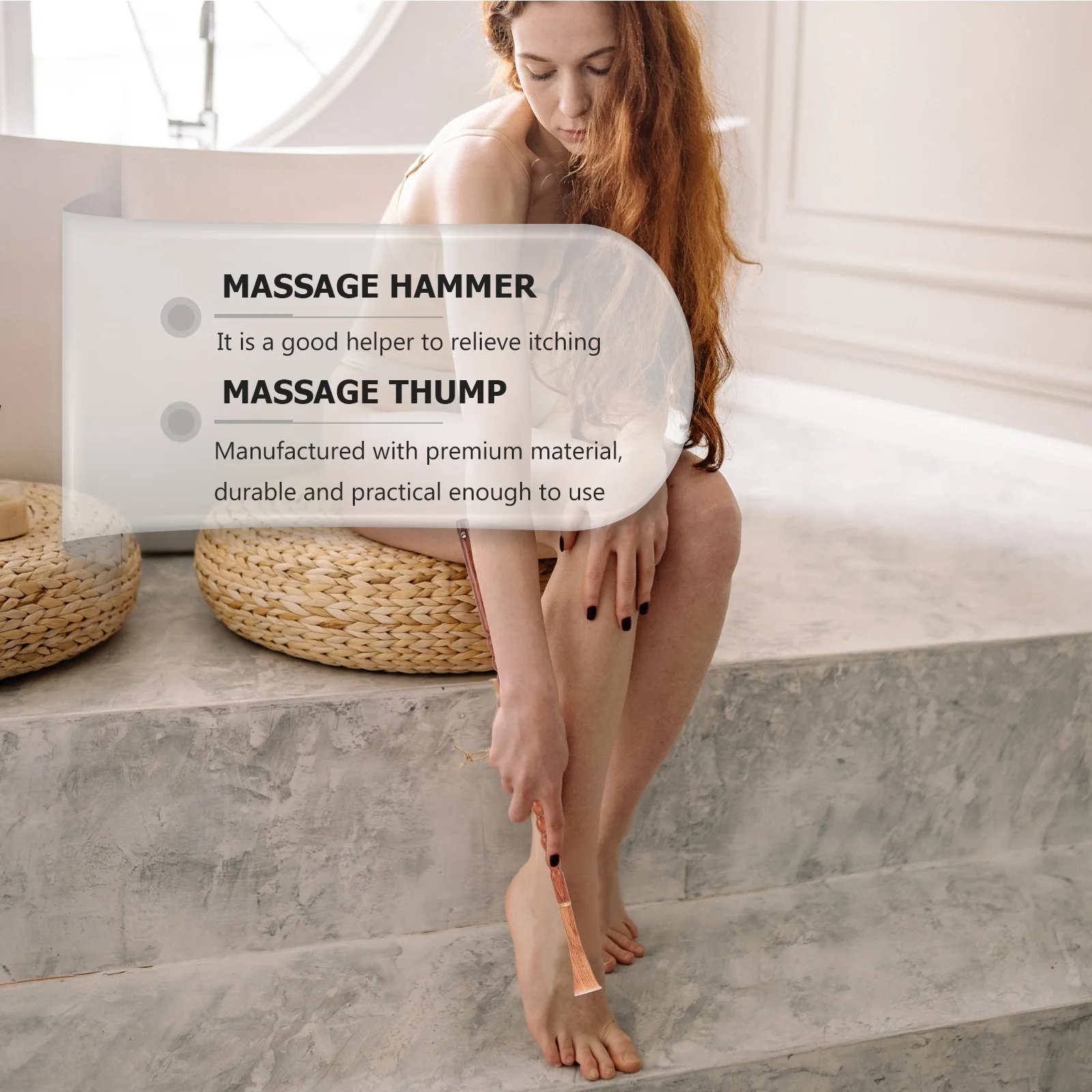 

1 шт. легкий портативный скребок для спины из натурального дерева, эффективный массажер для облегчения зуда для ежедневного использования