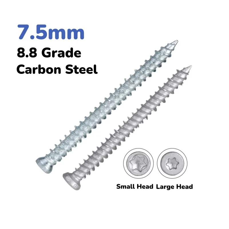 

Саморезы с потайной головкой Torx 8.8 Grade 7.5мм, самонарезающие, для бетона, цемента, установки дверей и окон, T30