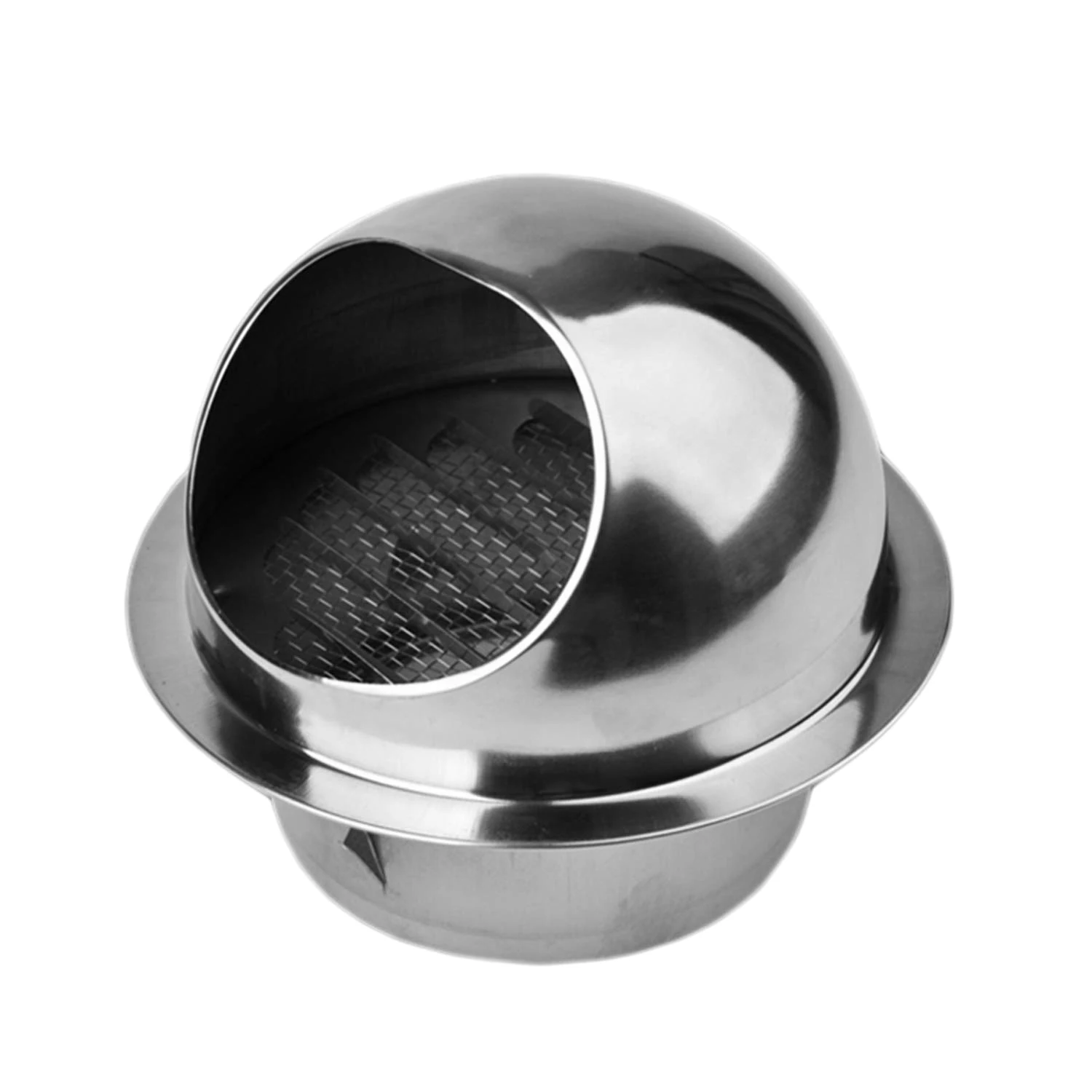 

304 Stainless Steel Air Vent Round Grille Ventilation Cover Wall Vent Outlet 4 Inch