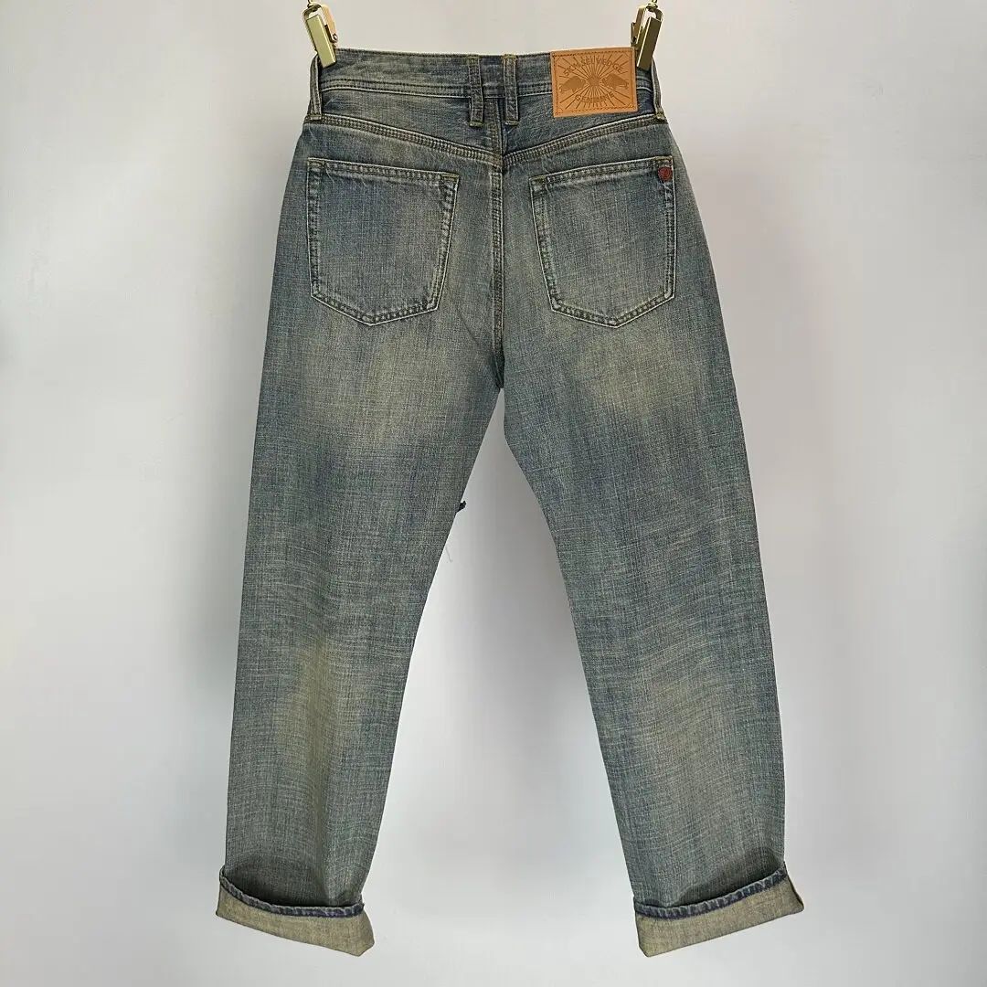

Lightweight 12oz Selvedge Denim Jeans for Men Regular Straight Leg 100% Cotton Vintage Casual Spring/Summer Style Pants 5KM